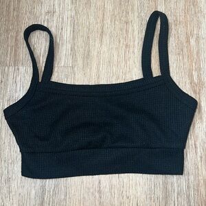 Black Cotton Bra